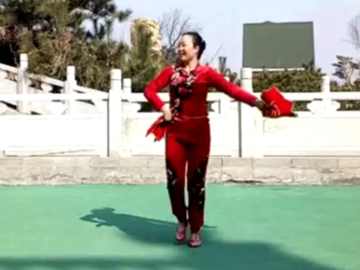 山东紫怡然广场舞《牛在飞》教学视频